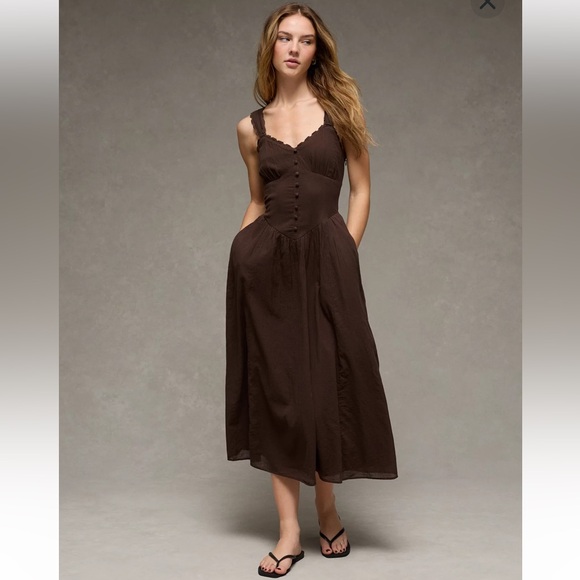 AE Sweetheart Corset Midi Dress - Picture 6 of 10